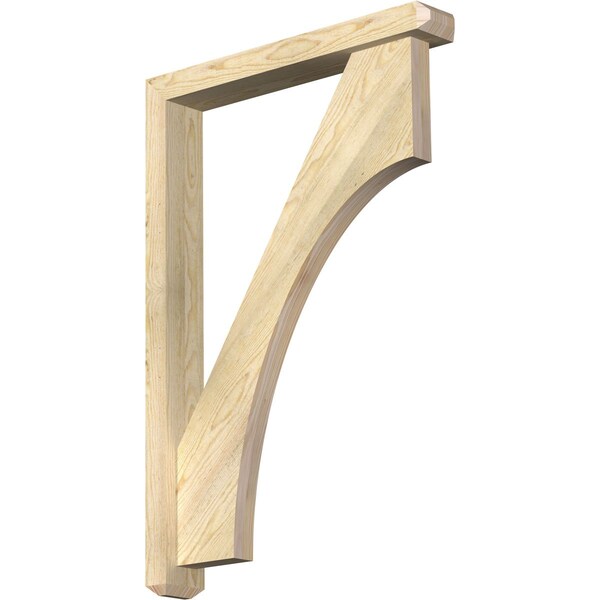 Ekena Millwork Westlake Craftsman Rough Sawn Bracket w/ Offset Brace, Douglas Fir, 4"W x 26"D x 38"H BKT0402X26X38WTL04RDF - main